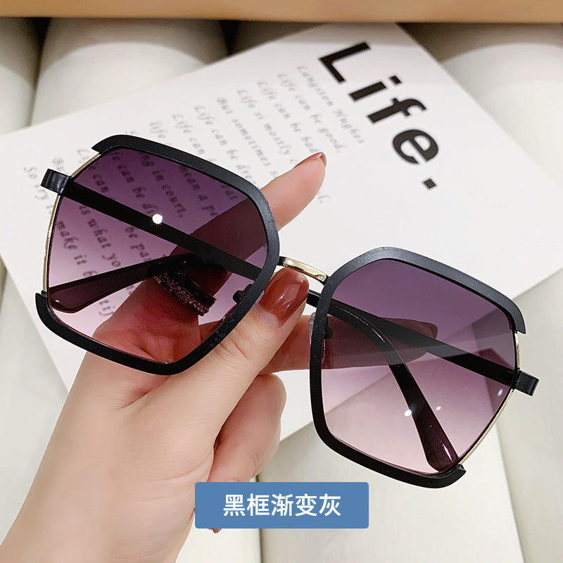 Wholesale PC Metal Half Rim Sunglasses